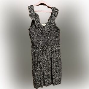 LOFT Monochrome Patterned Dress